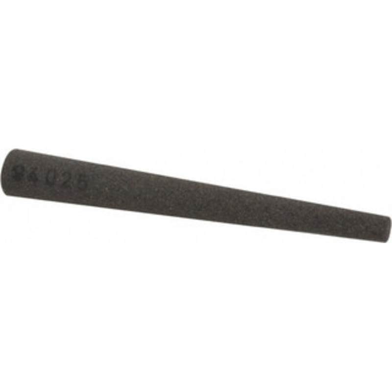 Made in USA 1/2 Wide x 4 OAL, Aluminum Oxide Sharpening Stone Round Tapered, Coarse Grade, 120 Grit U336A – 05113352
