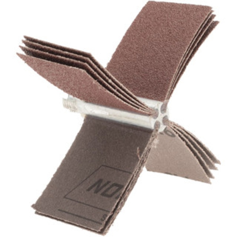 Merit Abrasives 60 Grit, Coated, Aluminum Oxide Bore Polisher Medium Grade, 15,000 RPM, Polishes Bores with 2-1/2 to 3 Diam 08834154118 – 72374101