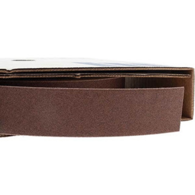 Norton 1-1/2 x 50 Yd 120 Grit Aluminum Oxide Shop Roll Fine Grade, J Weighted Cloth Backing 66261126286 – 00394122