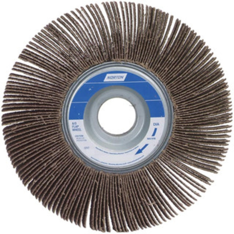 Norton 3-1/2 x 2 80 Grit Aluminum Oxide Unmounted Flap Wheel Coated, Medium Grade, 5/8 Center Hole, 12,000 Max RPM 63642502672 – 05098892