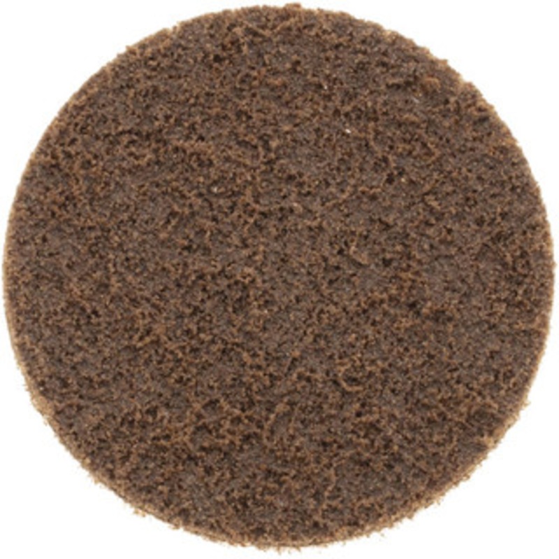 Norton 3 80 Grit Aluminum Oxide Quick Change Disc Type S Attachment, Coarse Grade, Brown, Non-Woven, 20,000 RPM, SocAtt Type 2 Compatible 66623335416 – 54566195
