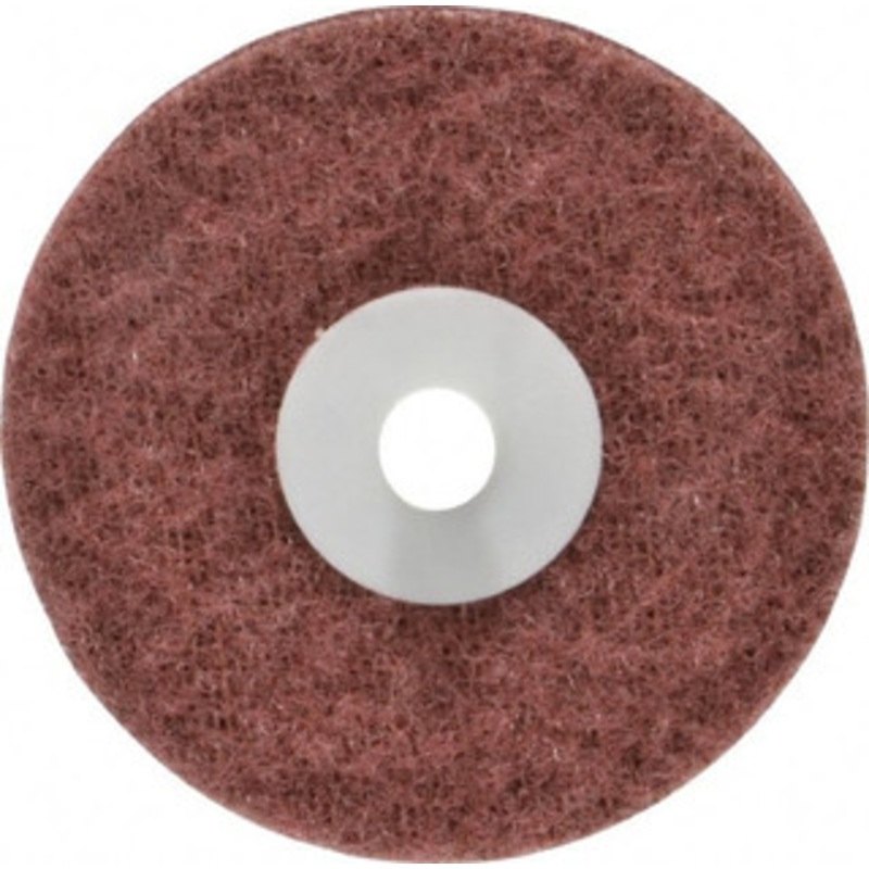 Standard Abrasives 3 Aluminum Oxide Quick Change Disc Type R Attachment, Medium Grade, Maroon, Non-Woven, 18,000 RPM, Lockit Compatible 7000046878 – 63172969