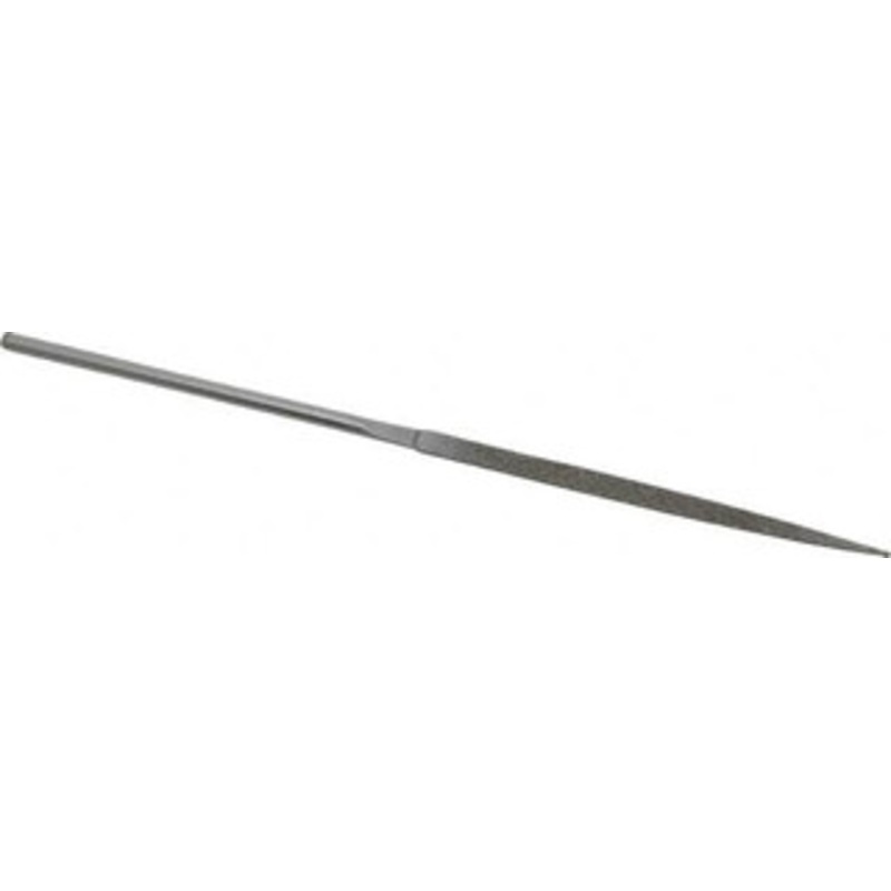Strauss & Co. 5-1/2 OAL Medium Half Round Needle Diamond File 13/64 Wide x 1/16 Thick, 2-3/4 LOC, 126 Grit 2152 D126 – 05241765