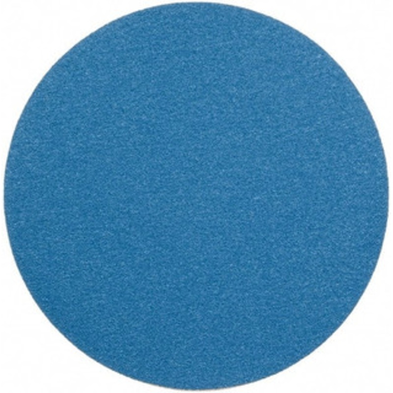 Superior Abrasives 15 Diam, 40 Grit Zirconia Alumina Adhesive PSA Disc Coarse Grade, Blue, Cloth Backing, Flexible 17469 – 01008721