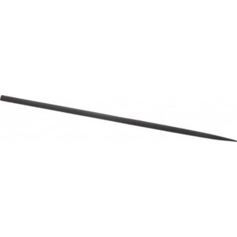 Value Collection 6-1/4 Needle Precision Swiss Pattern Round File 0 Cut, 0 Cut, 3 LOC, 6 Width x 0.17 Thick, with Handle 382-0601 – 00660209