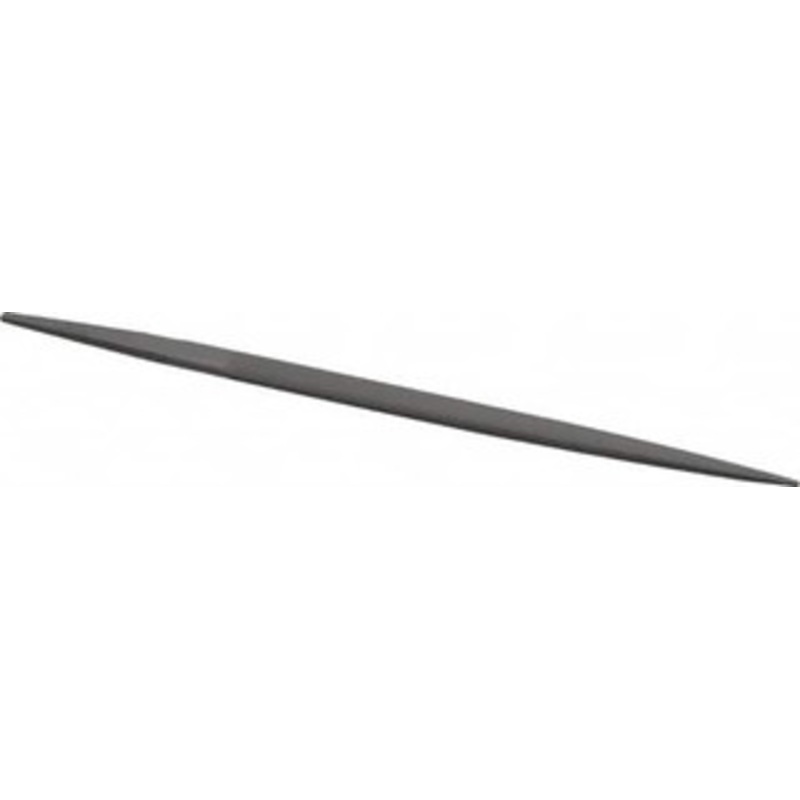 Grobet USA 6 Standard Precision Swiss Pattern Pippin File Double Cut, 2 Cut, 25/64 Width x 9/64 Thick, with Tang 31.268 – 60211323