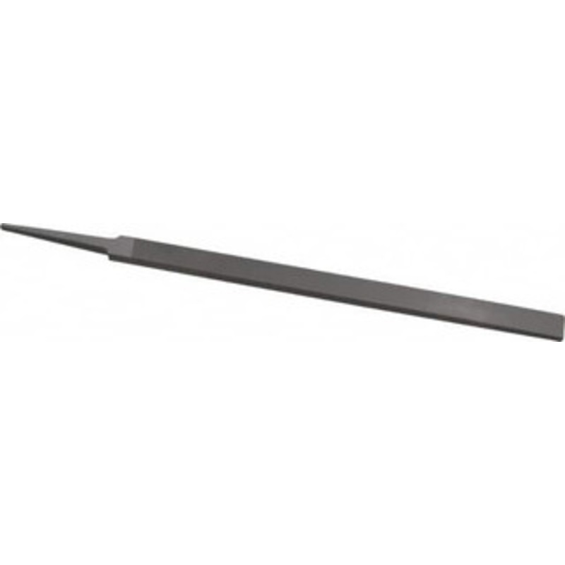 Grobet USA 8 Standard Precision Swiss Pattern Regular Pillar File Double Cut, 2 Cut, 19/32 Width x 13/64 Thick, with Tang 31.254 – 60210424