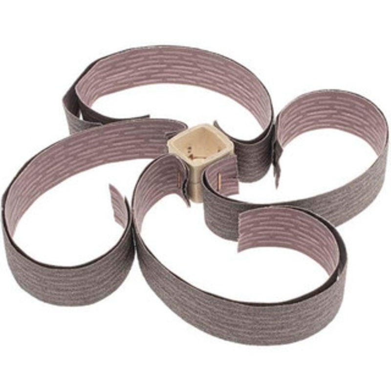 Merit Abrasives 80 Grit, Scored Surface, Aluminum Oxide Flap Wheel Refill Medium Grade, 1-1/4 Trim Length x 1 Wide 08834112054 – 05097282