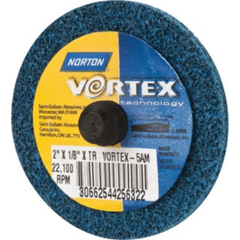 Norton 2 Medium Grade Aluminum Oxide Deburring Disc Quick Change Connection 66254425632 – 45450533