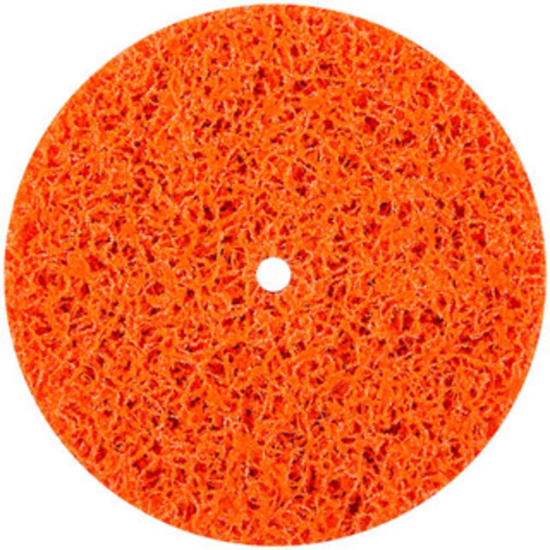 Norton 6 Extra Coarse Grade Aluminum Oxide/Ceramic Deburring Disc 1/2 Center Hole, Arbor Connection, Orange, 8,000 Max RPM 66261099378 – 70469192