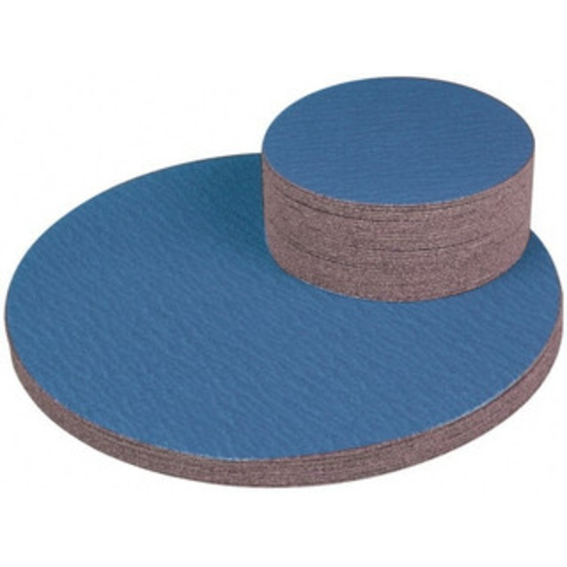 Superior Abrasives 30 Diam, 60 Grit Zirconia Alumina Adhesive PSA Disc Medium Grade, Blue, Cloth Backing, Flexible 17496 – 01008994