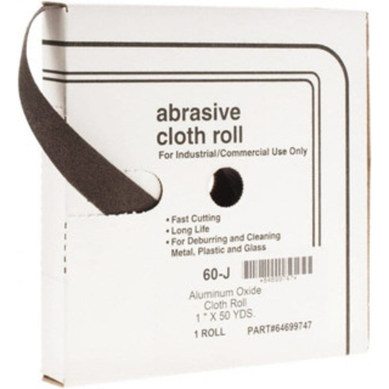 Value Collection 1 x 50 Yd 60 Grit Aluminum Oxide Shop Roll Medium Grade, X Weighted Cloth Backing 301480 – 64699747