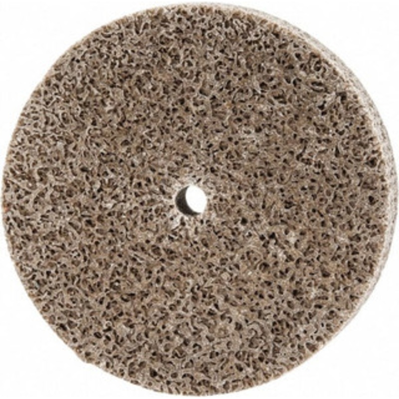 Merit Abrasives 3 Diam, 1/2 Face Width, 1/4 Center Hole, Medium Grade, Aluminum Oxide Deburring Wheel Unitized, Hard Density 8 Grade, 18,000 RPM 66254420266 – 84525088
