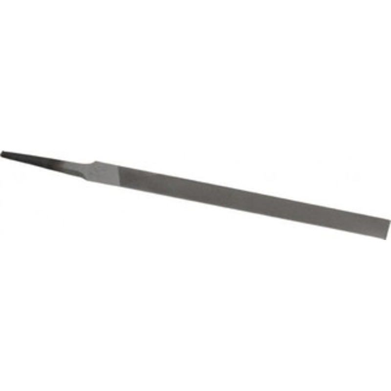 Nicholson 6 Long, Smooth Cut, Half Round American-Pattern File Single, Double Cut, 11/64 Overall Thickness, Tang 04861N – 80759137