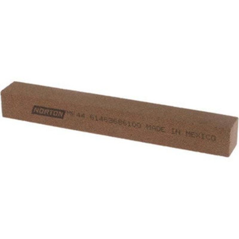 Norton 4 Long x 1/2 Wide x 1/2 Thick, Aluminum Oxide Sharpening Stone Square 61463686100 – 00578088