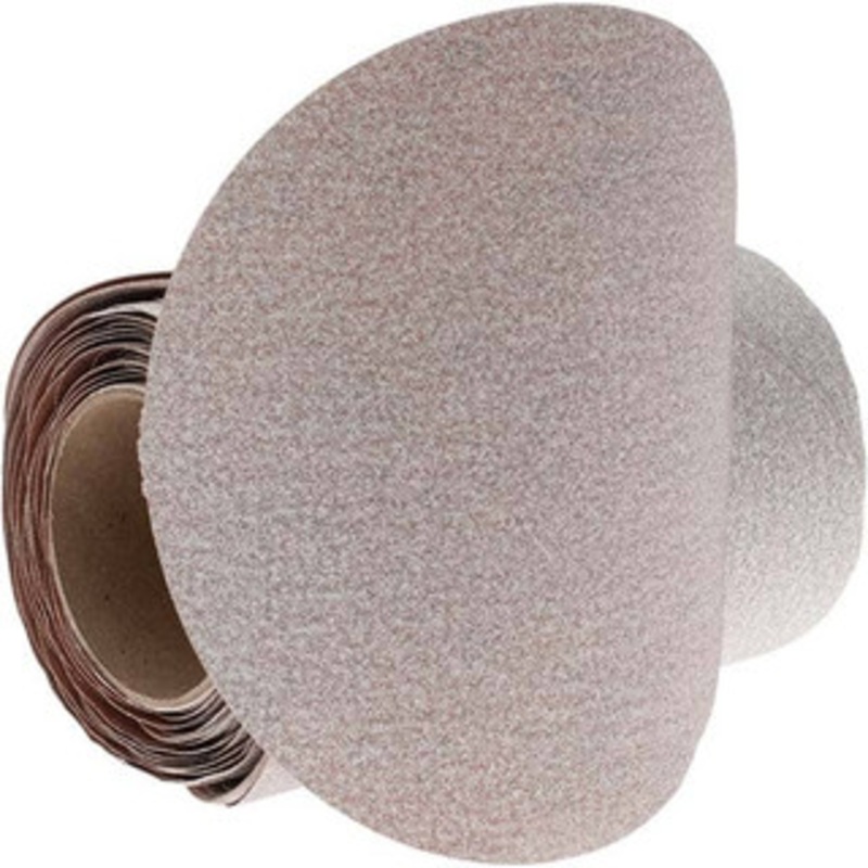 Norton 8 Diam, 120 Grit Aluminum Oxide Adhesive PSA Disc Medium Grade, Natural, B Weighted Backing, Flexible 66261131615 – 02940013