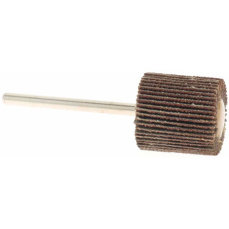 Value Collection 3/4 Diam x 3/4 Face Width, Medium Aluminum Oxide Coated Mounted Flap Wheel 1/8 Shank Mount, 80 Grit, X Weighted Cloth Backing, 35,000 Max RPM BD3292 – 64705957
