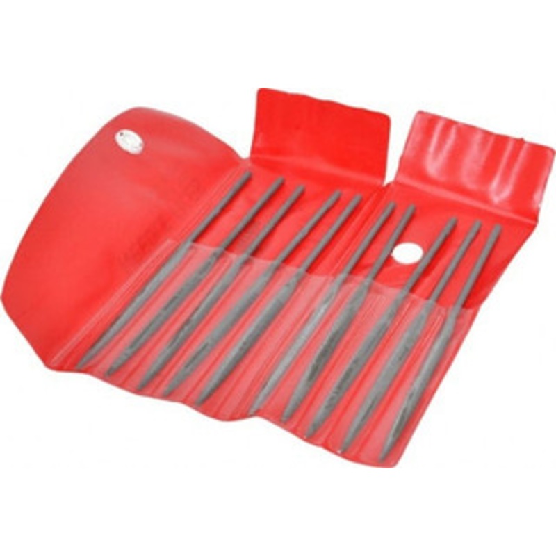 Value Collection 5-1/2 Needle Precision Swiss Pattern Half Round File 3 Cut, 3 Cut, 2-1/2 LOC, 5 Width x 0.1 Thick, with Handle 382-0532 – 00661132