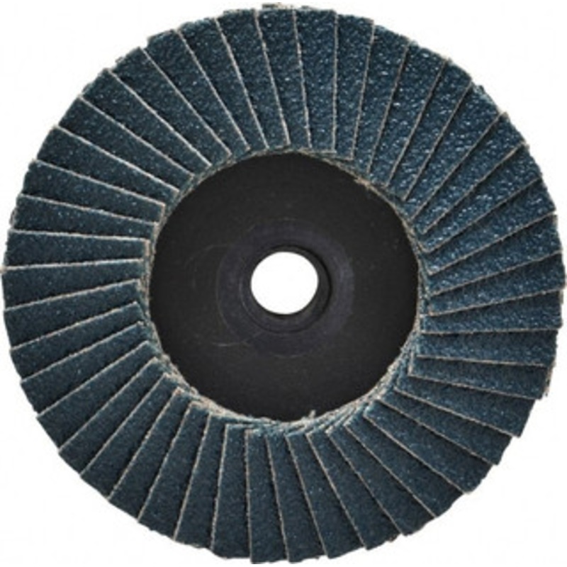 Weiler Abrasives 3 60 Grit Type 29 Zirconia Alumina Flap Disc Medium Grade, Coated, Quick Change Type S Attachment, Plastic Backing, 20,000 RPM 50904 – 01832856