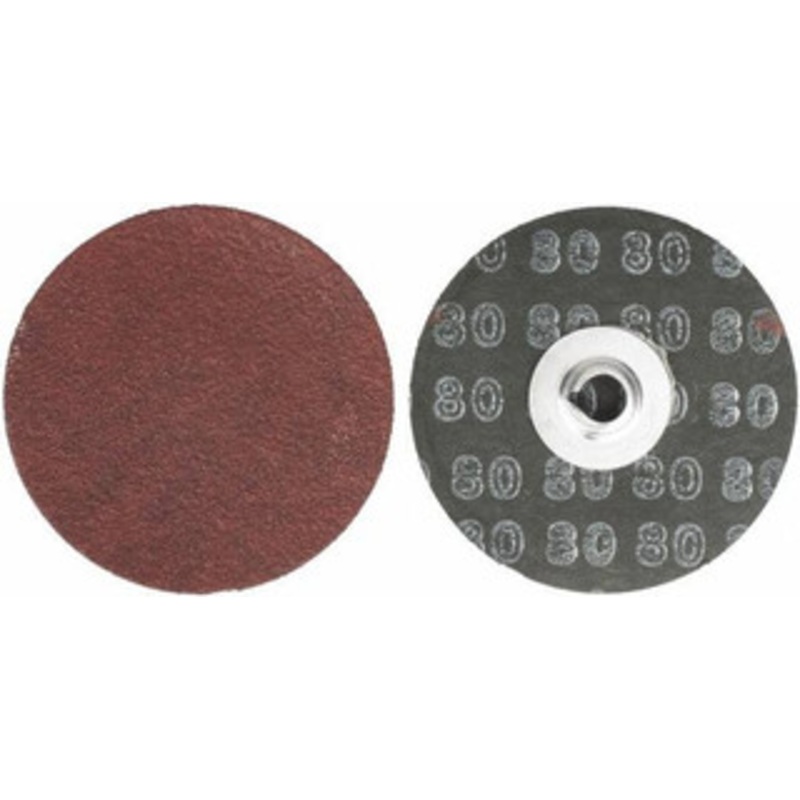 Weiler Abrasives 3 80 Grit Aluminum Oxide Quick Change Disc Type S Attachment, Medium Grade, Red, Coated, 20,000 RPM 97510 – 70371760