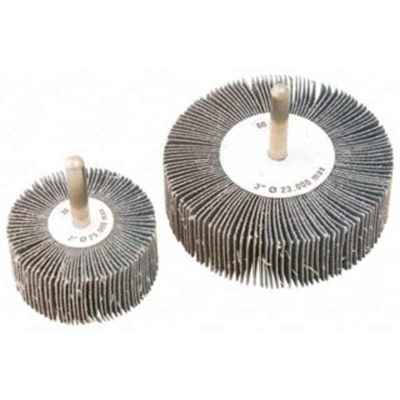 CGW Abrasives 2 Diam x 1 Face Width, Medium Zirconia Alumina Coated Mounted Flap Wheel 1/4 Shank Mount, 60 Grit, Cloth Backing, 25,000 Max RPM 41526 – 02725158