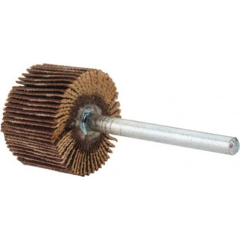 Merit Abrasives 3/4 Diam x 1/2 Face Width, Very Fine Aluminum Oxide Coated Mounted Flap Wheel 1/8 Shank Mount, 240 Grit, Cloth Backing, 35,000 Max RPM 08834137574 – 84400829