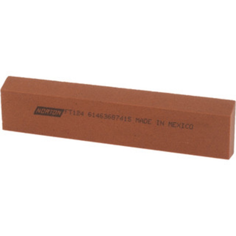 Norton 4-1/2 Long x 1 Wide x 5/16 Thick, Aluminum Oxide Sharpening Stone Rectangle, Fine Grade 61463687415 – 98669500