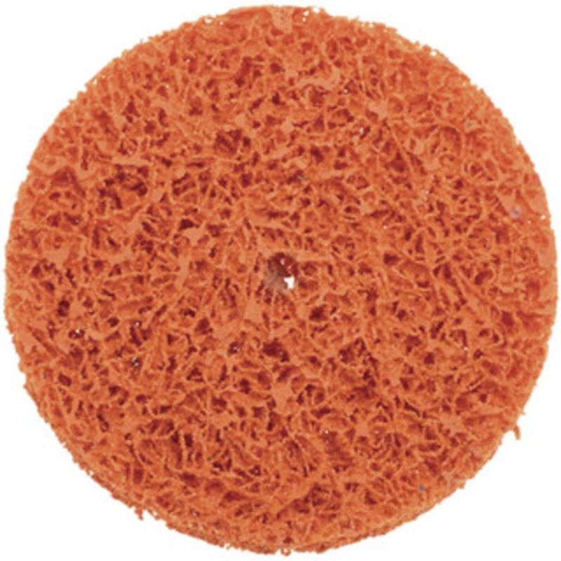 Norton 4 Extra Coarse Grade Aluminum Oxide/Ceramic Deburring Disc 1/4 Center Hole, Arbor Connection, Orange, 8,000 Max RPM 66623334345 – 70469077