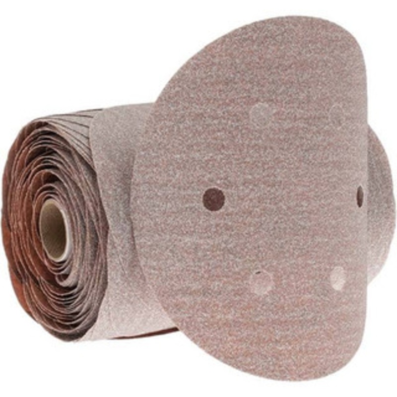 Norton 6 Diam, 80 Grit Aluminum Oxide Adhesive PSA Disc Coarse Grade, Natural, B Weighted Backing, Flexible 66261131515 – 02939965