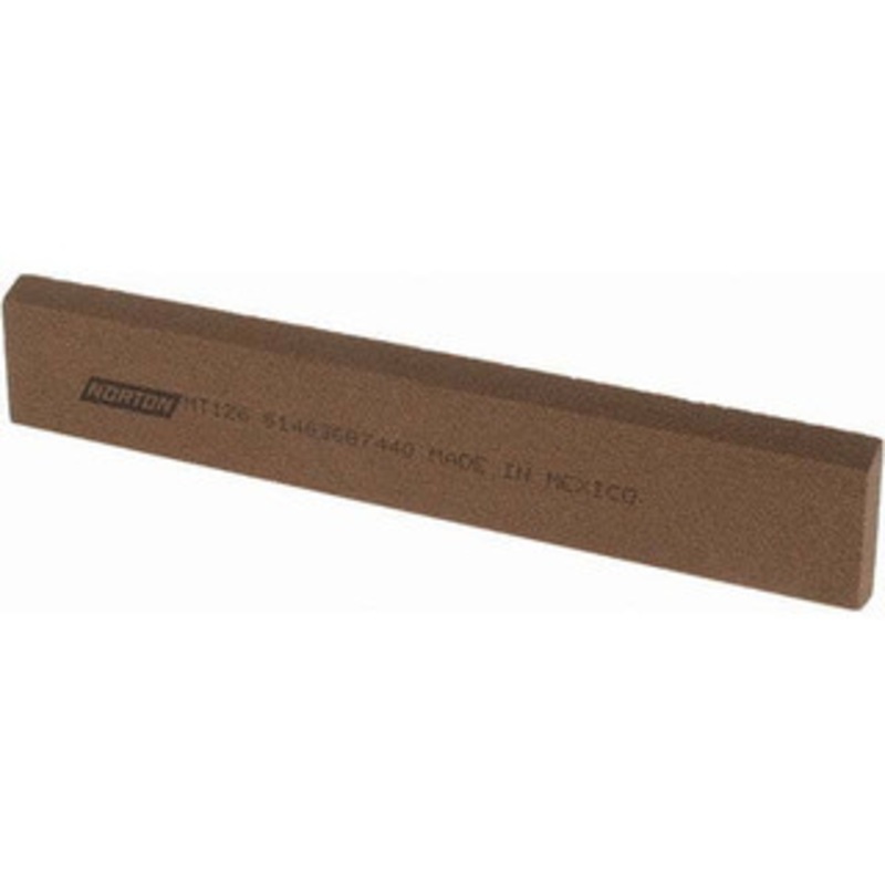 Norton 6 Long x 1 Wide x 1/4 Thick, Aluminum Oxide Sharpening Stone Rectangle, Medium Grade 61463687440 – 04178927