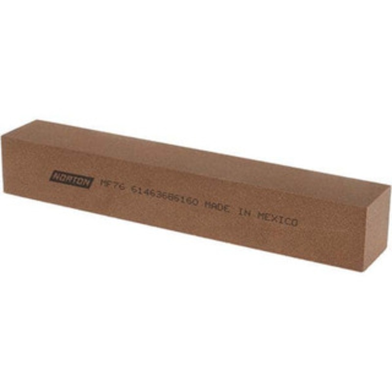 Norton 6 Long x 1 Wide x 1 Thick, Aluminum Oxide Sharpening Stone Square, Medium Grade 61463686160 – 00578260