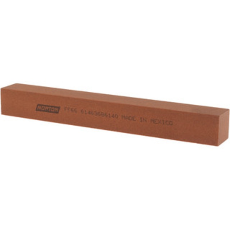 Norton 6 Long x 3/4 Wide x 3/4 Thick, Aluminum Oxide Sharpening Stone Square, Fine Grade 61463686140 – 72028541
