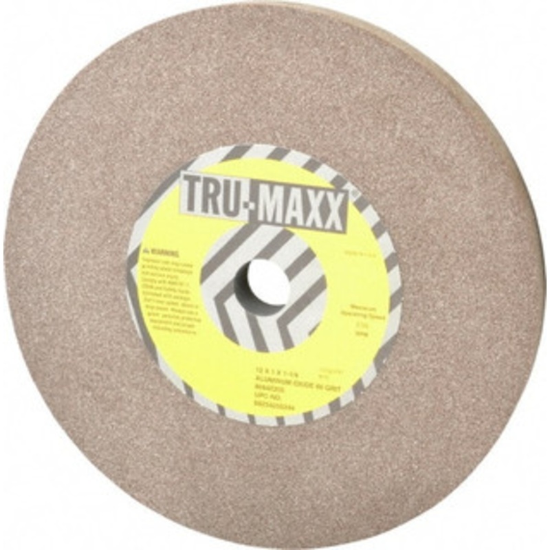 Tru-Maxx 60 Grit Aluminum Oxide Bench & Pedestal Grinding Wheel 12 Diam x 1-1/4 Hole x 1 Thick, 2705 Max RPM, P Hardness, Medium Grade , Vitrified Bond 66253255244 – 85642205
