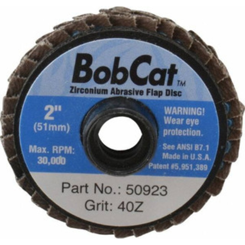Weiler Abrasives 2 40 Grit Type 29 Zirconia Alumina Flap Disc Coarse Grade, Coated, Quick Change Type S Attachment, Plastic Backing, 30,000 RPM 98481 – 60863677