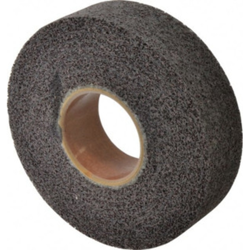 Brite Star 8 Diam, 2 Face Width, 3 Center Hole, Medium Grade, Aluminum Oxide Deburring Wheel Convolute, Hard Density 8 Grade, 4,500 RPM 66261114540 – 81244154