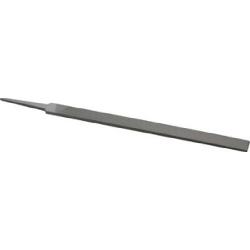 Grobet USA 10 Standard Precision Swiss Pattern Regular Pillar File Double Cut, 0 Cut, 23/32 Width x 15/64 Thick, with Tang 31.257 – 60210531