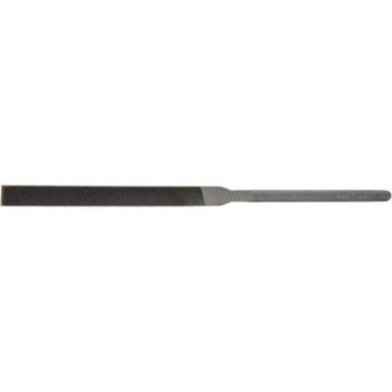 Grobet USA 8-1/2 Needle Precision Swiss Pattern Hand File 1 Cut, 4 LOC, 3/8 Width x 1/8 Thick, with Handle 33.821 – 86780004