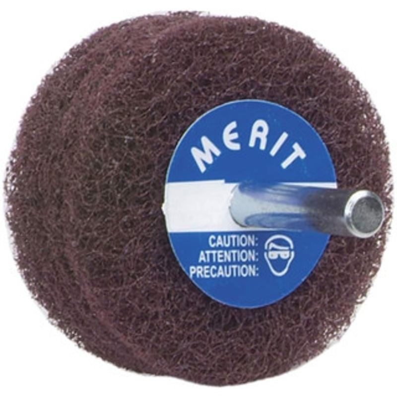 Merit Abrasives 3 Medium Grade Deburring Disc 1/4 Shank Diam, Shank Connection, 8,000 Max RPM 08834131496 – 72371651