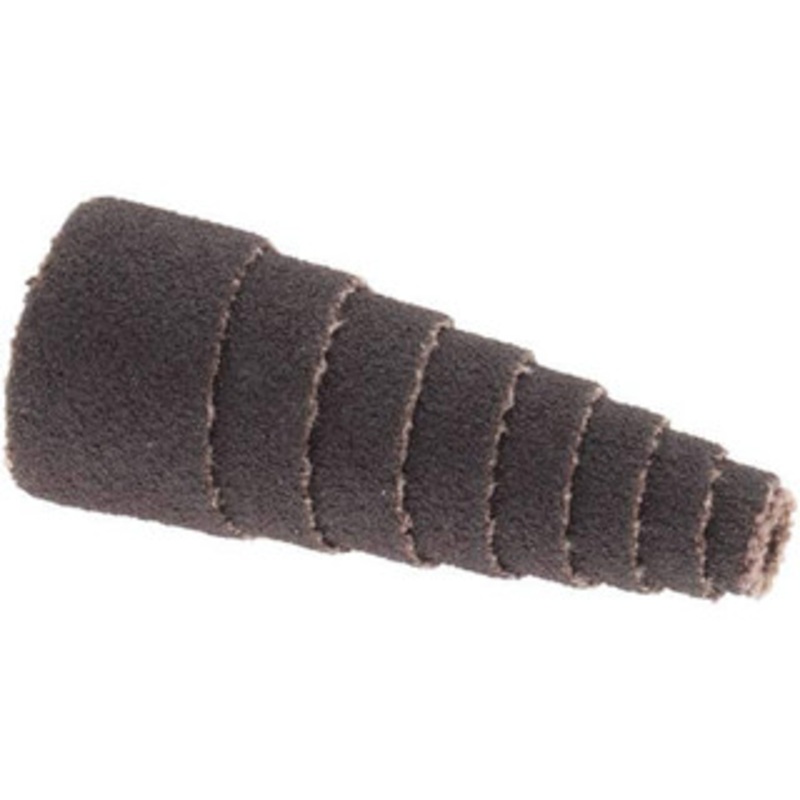 Merit Abrasives 5/8 x 1-1/2 Fine Aluminum Oxide Full Taper Cartridge Roll 120 Grit, 1/8 Pilot Hole Diam 08834181777 – 09899287