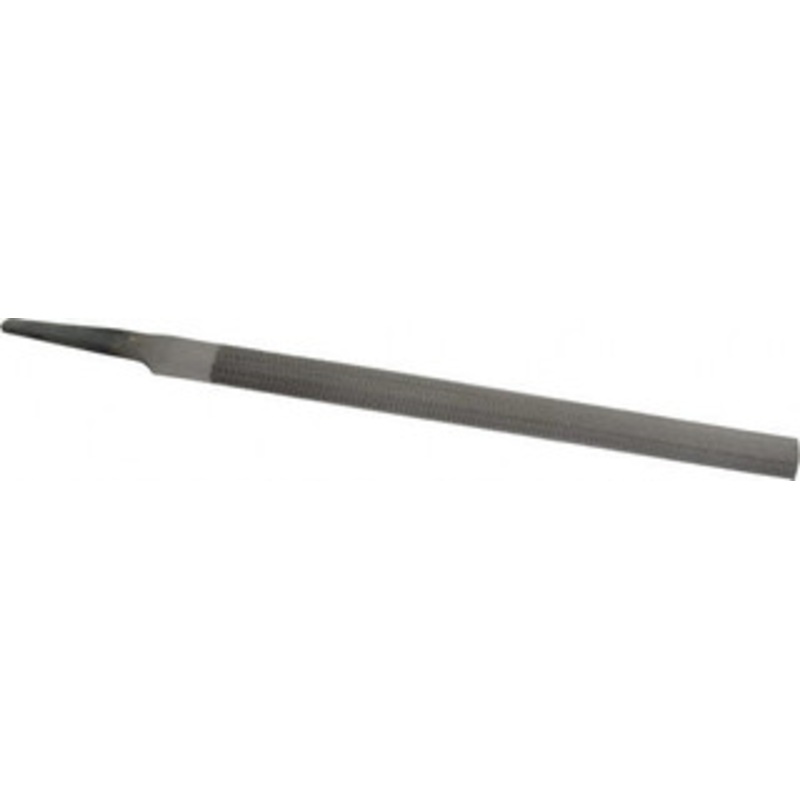 Nicholson 8 Long, Smooth Cut, Half Round American-Pattern File Single, Double Cut, 7/32 Overall Thickness, Tang 04960N – 80759236