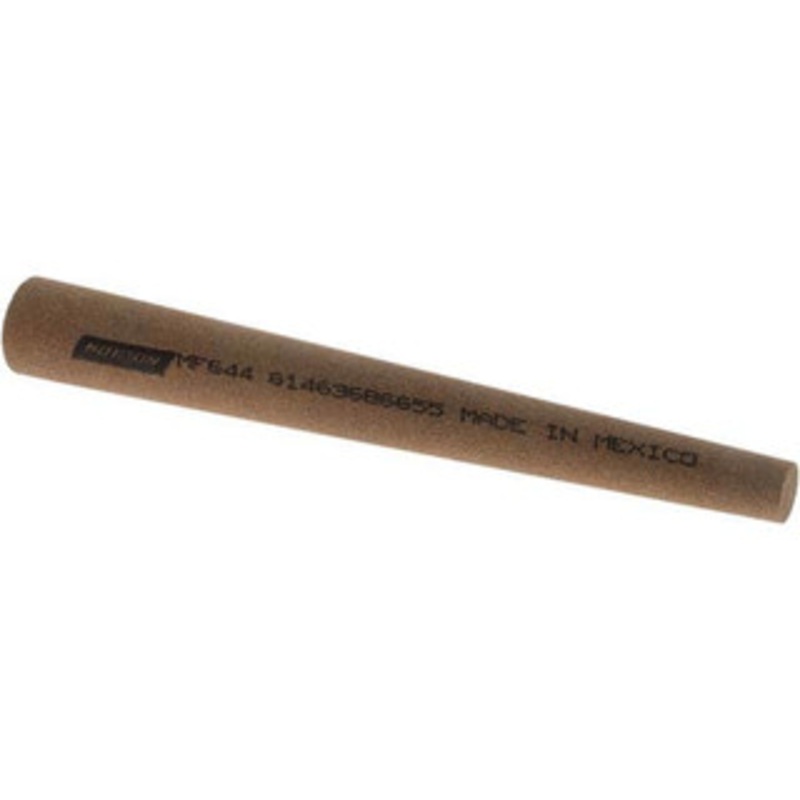 Norton 4 Long x 1/2 Diam x 1/4 Thick, Aluminum Oxide Sharpening Stone Round Tapered, Medium Grade 61463686655 – 00580027