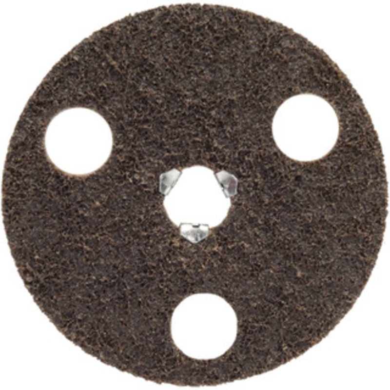 Norton 5 Coarse Grade Aluminum Oxide Deburring Disc 5/8-11 Threaded Center Hole, Quick Change Connection 66623374818 – 03064961