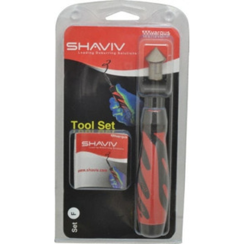 Shaviv 3 Piece High Speed Steel Hand Deburring Tool Set Blade Type F20, Holder Type F, For Hole Edges 155-90071 – 02724904