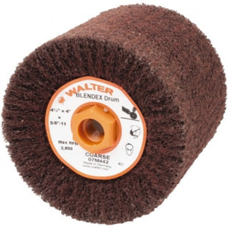 Walter Surface Technologies 4-1/2 x 4 Aluminum Oxide Unmounted Flap Wheel Nonwoven, Coarse Grade, 5/8-11 Threaded Hole, 3,800 Max RPM 07M442 – 84352160