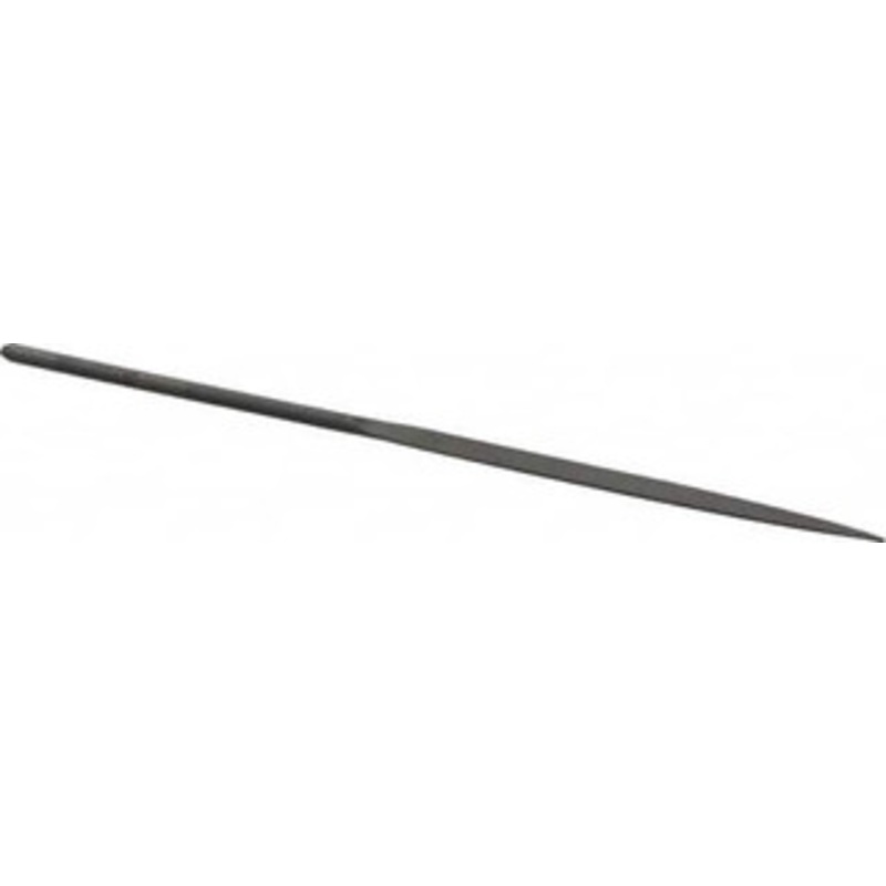 Grobet USA 5-1/2 Needle Precision Swiss Pattern Half Round File 2 Cut, 2-1/2 LOC, with Handle 31.520 – 60234622