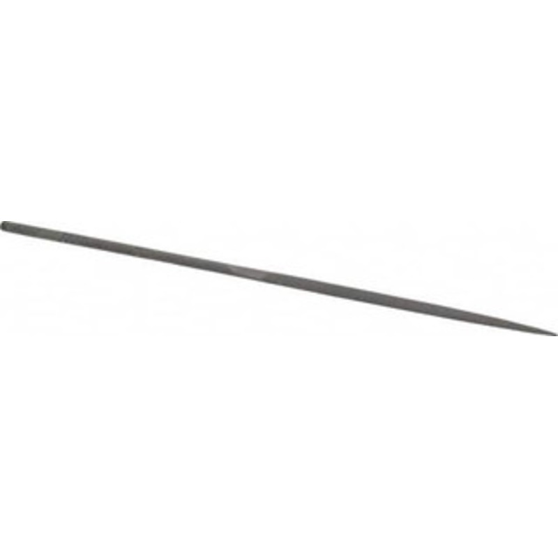 Grobet USA 6-1/4 Needle Precision Swiss Pattern Crossing File 6 Cut, 3 LOC, with Handle 31.493 – 60233962