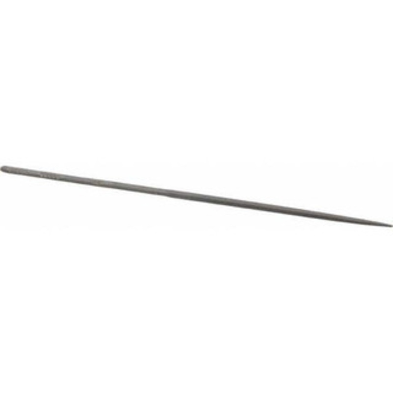 Grobet USA 6-1/4 Needle Precision Swiss Pattern Square File 0 Cut, 3 LOC, with Handle 31.620 – 60236502