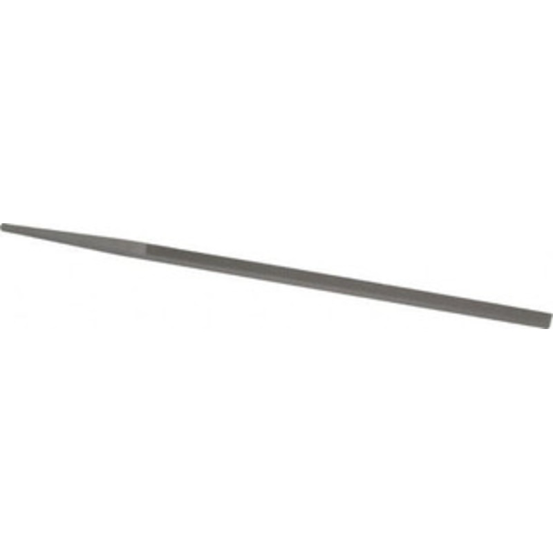 Grobet USA 6 Standard Precision Swiss Pattern Narrow Pillar File Double Cut, 0 Cut, 1/4 Width x 9/64 Thick, with Tang 31.225 – 60208303