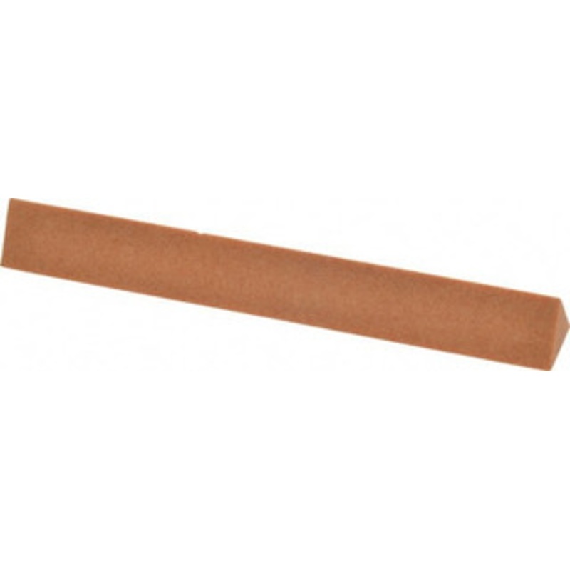 Made in USA 4 Long x 1/2 Wide x 1/2 Thick, Aluminum Oxide Sharpening Stone Triangle, Fine Grade UF16 – 05110564