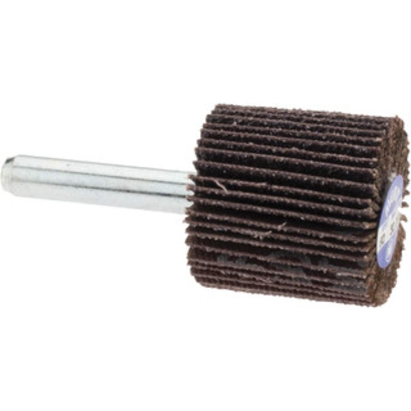 Merit Abrasives 1 Diam x 1 Face Width, Medium Aluminum Oxide Coated Mounted Flap Wheel 1/4 Shank Mount, 60 Grit, 30,000 Max RPM 08834149804 – 84400878
